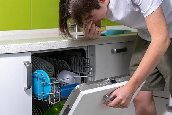 Dishwasher smells bad we fix in Toronto