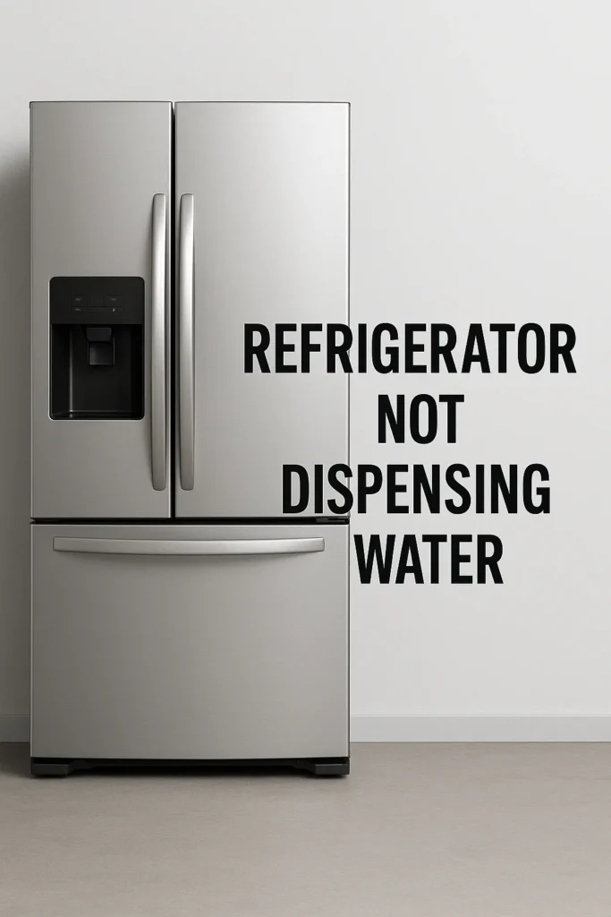 fridge not dispensing water