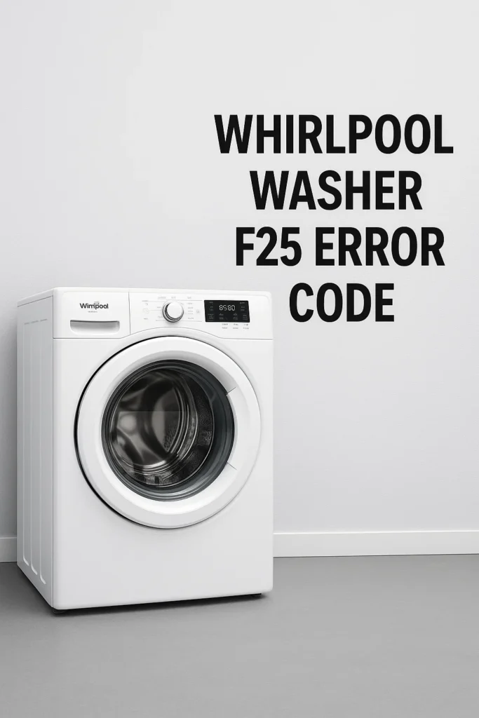 whirlpool washer f25 error code